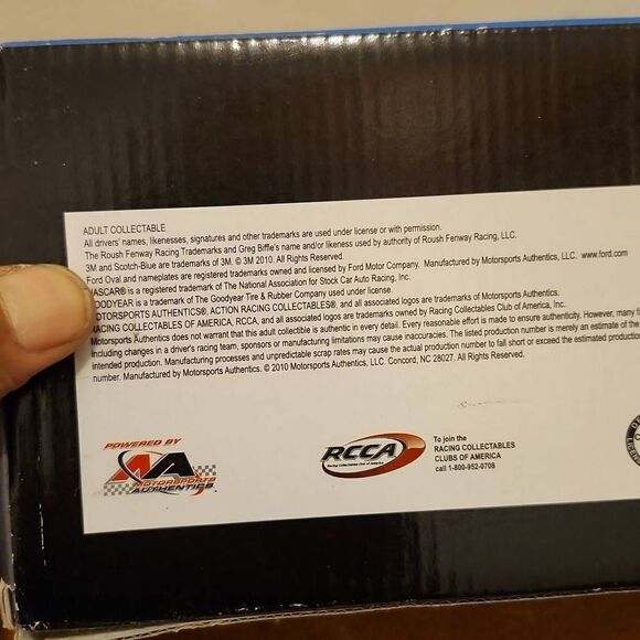 Sherwin Williams Greg Biffle 2010 Ford Fusion Limited Edition 1:24 Die-cast  , N - Picture 4 of 4
